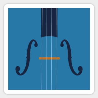 Strings in Blue and Orange Sticker